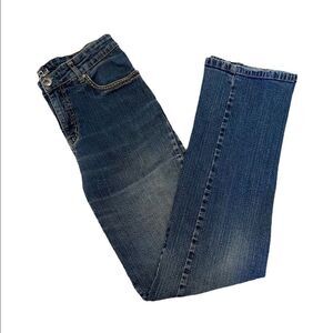 FRENCH DRESSING BLUES Olivia Stonewash Straight Leg Stretch Denim Jeans 2